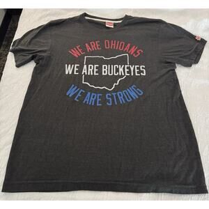 Columbus Ohio Shirt Mens Large Gray Short Sleeve Tri Blend Homage Columbus